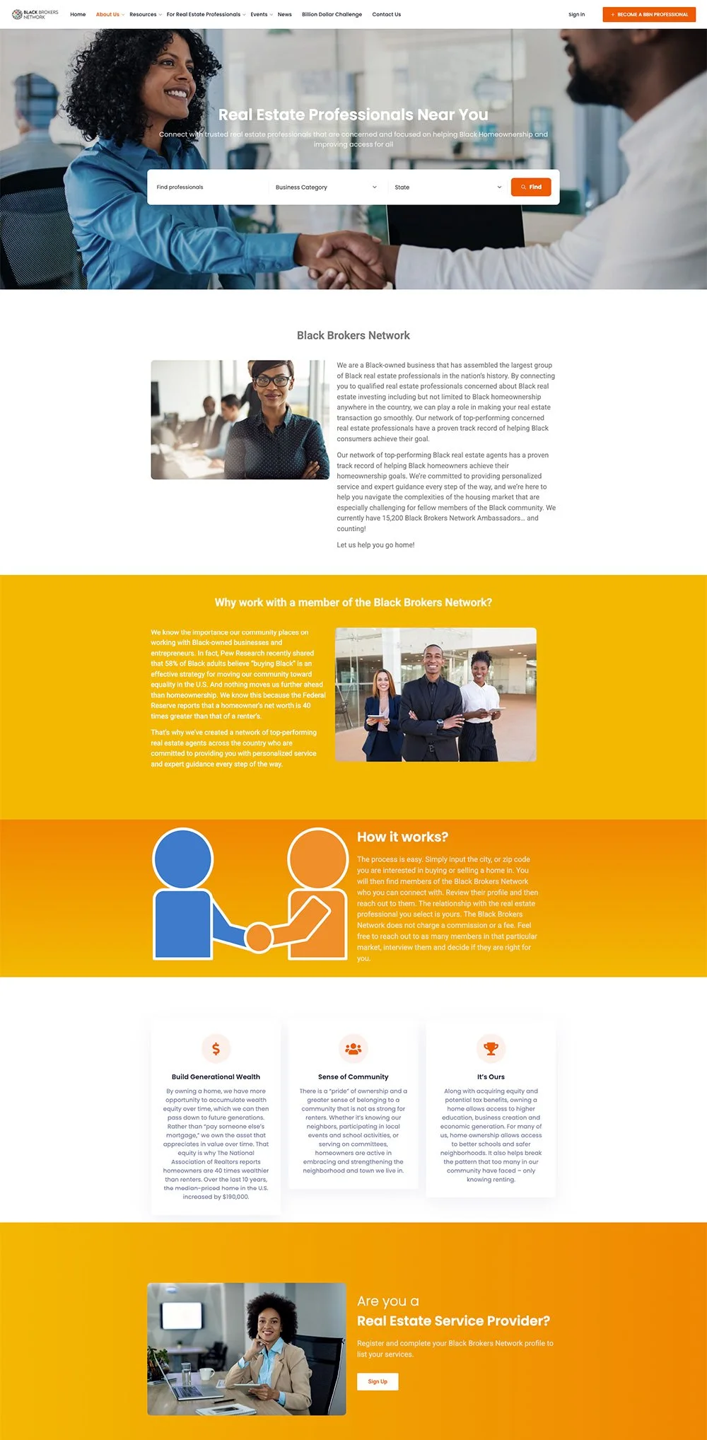Black Brokers Network website