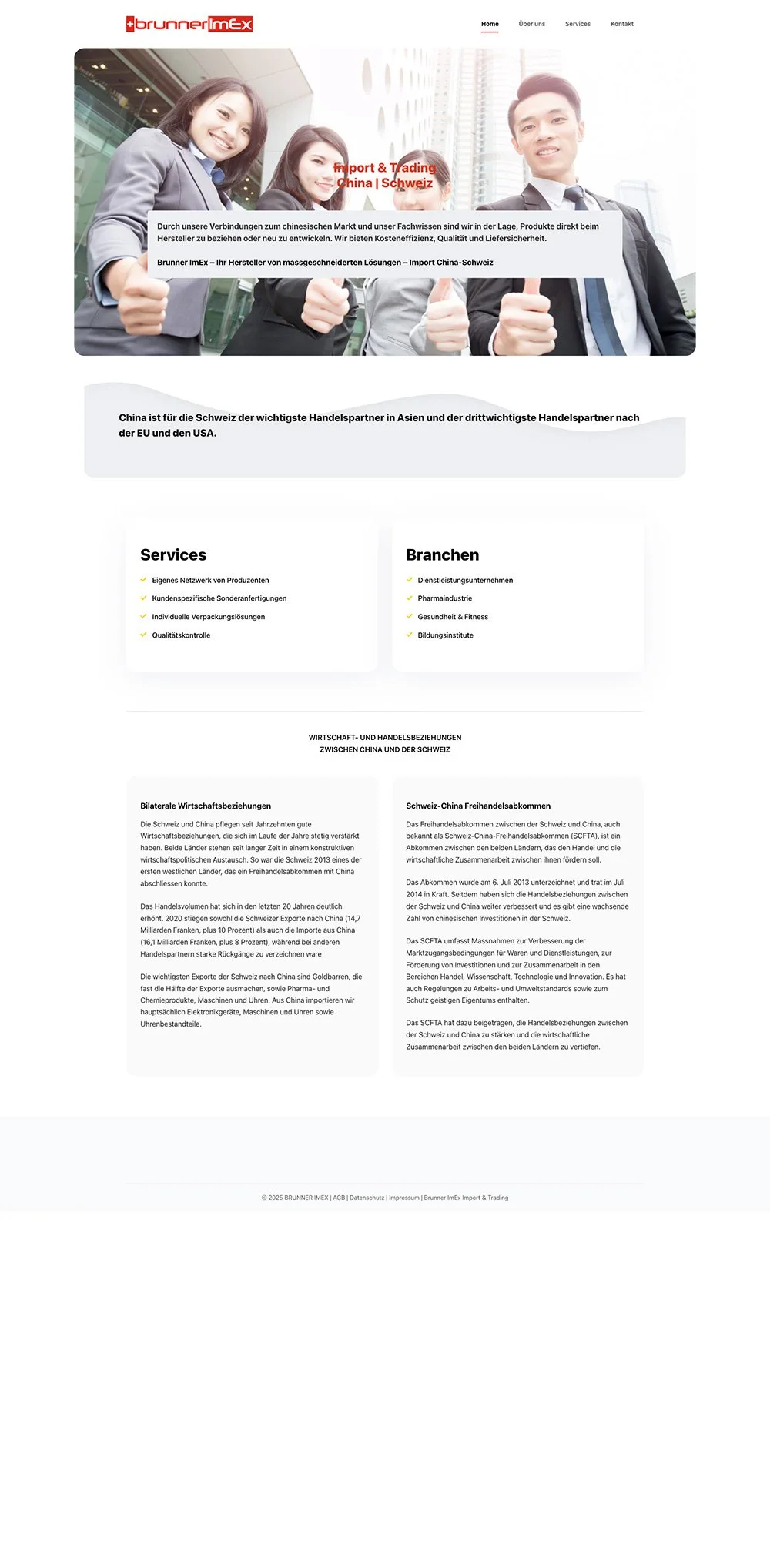Brunner ImEx website