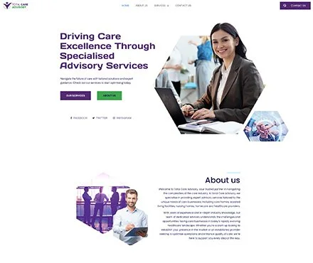 Total Care Advisory website