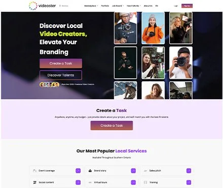 Videoster website