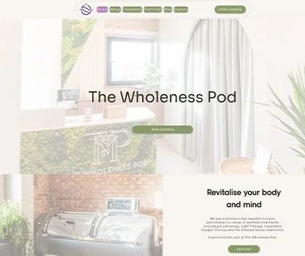 The Wholeness Pod website