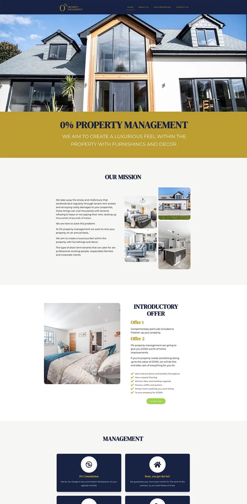 0% Property Management website